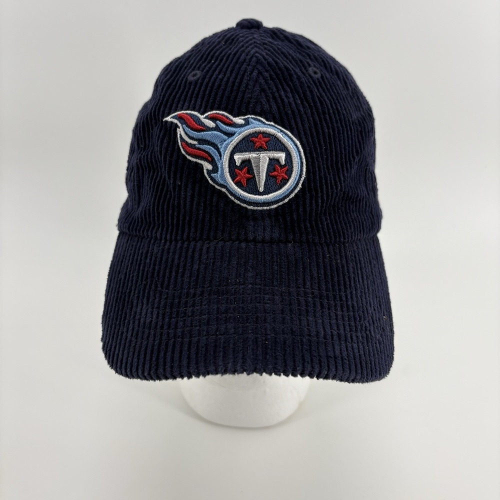 Tennessee Titans Corduroy Strapback Hat Cap‎ NFL One Size Navy New With Tags